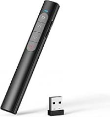 Presentation Clickers Powerpoint Pointer, Computer Remote Control with 2.4GHz Hyperlink Wireless for Presentation, Teaching, Office, Conference