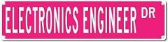 Electronics Engineer Metal Tin Sign Electronics Engineer Home Décor Tin Signs for Pubs Club Bedroom Cabin Career Street Profession Art Poster Gift for Backyard 3x12 Inch