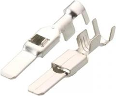 20/50/100/200 Pcs 4.8 Series TE 175090-1 Suitable For Automotive Electronic Fan Terminal Wiring Copper Terminal Plug Spring AICNRUT(20pcs male)