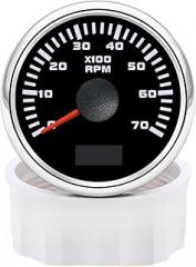 AD 52mm TachoTrackier Metier LCD Display Tach Hour Counter Trackier Metier for Diesel Motor Boat Car 7000 8000 RPM Trackier Metier New 2026 High for Reliable Electronic Component