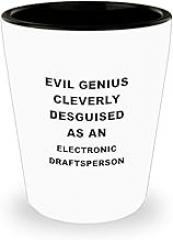 Funny Electronic Draftsperson Gifts - Electronic Draftsperson Shot Glass, Unique Shotglass, Perfect Girly Drinking Gift For Bachelorette Parties Girlfriends