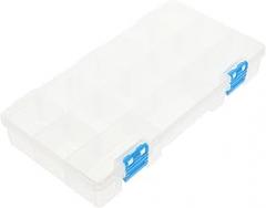 GLEAVI Portable Plastic Tool Box with Handle, Screw Storage Organizer Case, Electronic Component Compartment Storage Container for Hardware and Small Parts