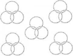 15pcs Rotating Display Tray Multi-Function Turntable Organizers for Cake Food Condiment and Electronics and Construction