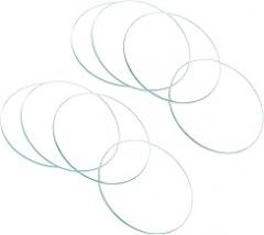 Watch Crystal Len Glass, 42.5mm Dia. Optical Glass Single Dome Face Crystals Replacement Lens Clear - (Applications: for Watchmaker Repair Electronic Mechanical Watch), 8-Pieces