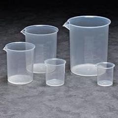Beaker Set, Plastic, 5 Beakers