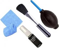 Lurrose 4Pcs Cleaning Air Blower Keyboard Brush Premium Cloth for Electronics Monitors Hard to Reach Areas Remove Dust