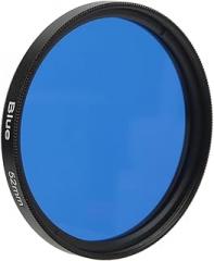 52mm Optical Glass Camera Lens Filter for & Digital Cameras - Aluminum Frame (Blue)