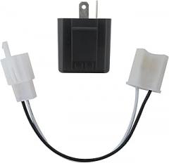 Adjustable 2 Prong Electronic LED Flasher Relay with Wires for Bikes Motorcycles for Scooters Turn Signals Hyper Flash 2 Pin Blinkers Relay Plug and Play