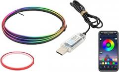 Car Atmosphere Lights Kit USpB LED Center Console Neon Light App Control RGB Symphony Car Interior Decoration Acrylic Strips New 2026 High for Reliable Electronic Component