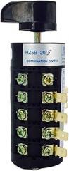 HZ5B-20/5 20A Five Poles Three Positions Changeover Rotary Cam Switch Control Electronic Starter