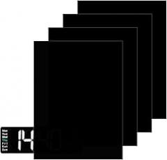 4 Pcs LED Blocking Stickers Adhesive Light Dimming Sheets Light Cover Filters 5 × 6.7 Inch Electronics Screen Diffuser Film Number Readable for Alarm Clock Radio Cable Box Monitor
