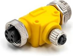 Marine NMEA 2000 Tee Connector, M12 5Pin Female to 7/8