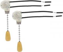 2pcs Fine Material Pull Switch for Ceiling Lamp Replacement Lamp Pull Chain Home Lighting Fixtures