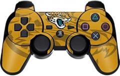 Skinit Decal Gaming Skin Compatible with PS3 Dual Shock Wireless Controller - Officially Licensed NFL Jacksonville Jaguars Double Vision Design