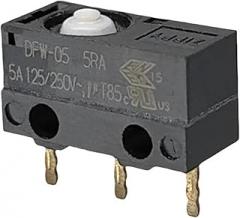 1pcs Ultra-Small 5A high Current DFW 12.8mm Double-Hole Electronic Lock Mouse with IP67 Waterproof microswitch(NC-Short-below-02)