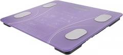 FRCOLOR Intelligent Electronic Weight Scale for Home Use Precise LED Battery Style Design Durable Material Purple Household Digital Body Weighing Machine