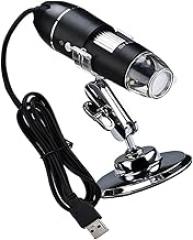 USB Digital Electronic Microscope Portable Magnifier for Phone Repair Science Experiments High Resolution Low Power Consumption Black