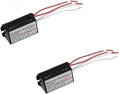 KOOBOOK 2Pcs 110V to 12V 60W Electronic Transformer Power Supply Converter Adapter for Halogen Light