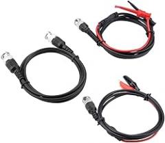 BNC to BNC Chips Testing Kit, 100m Coaxial Cable for Router, Impedance 50 Ohm, Suitable for Testing Electronic Equipment, Used for Monitoring Device with Test Hooks