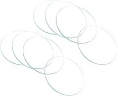 CoCud Watch Crystal Len Glass, 37.5mm Dia. Optical Glass Single Dome Face Crystals Replacement Lens Clear - (Applications: for Watchmaker Repair Electronic Mechanical Watch), 8-Pieces