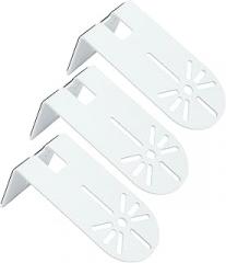 3Pcs Camera Shelf Wall Mount, 3.6 Inch Camera Floating Holder White Adhesive Surveillance Bracket