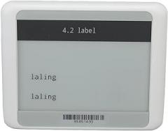 Electronic Shelf Label, Portable Electronic Display Label Card, TFT Screen Label Module, 4.2in Electronic Price Tag for Stores, Supermarkets (Black White)