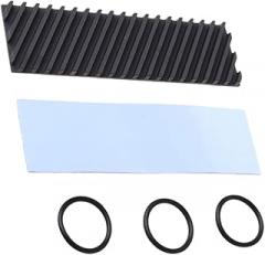 Pure Copper M.2 2280 SSD Heat Sink with Graphene Cooling Fin 3mm, Metal Solid State Drive Cooler for Laptop and PC Electronics