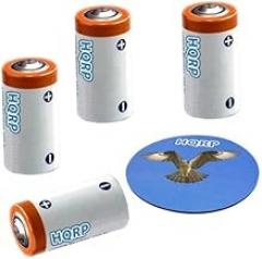 HQRP 4-Pack 3V Batteries Compatible with Canon Sure Shot Quartz Date Digital Camera; Dogtek EF-4000 Electronic Dog Fence