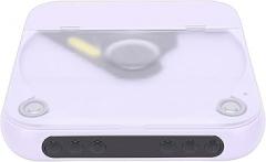 fosa Portable CD Player, 5.3 MP3 CD Player with Dual Stereo Speakers LCD Display, 5 Play Modes USB AUX, with Headphone Sound Cable, for Home Car (Purple)