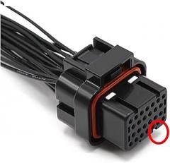 26 34Pin TE AMP SUPERSEAL 1.0MM Auto Oil Gas Female Electronic Connector Wiring Harness Plug 3-1437290-7 4-1437290-0(26Pin 4 slots)