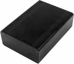 Tool parts Black Aluminum Project Box DIY Electronic Enclosure Case 124mmx88mmx38mm