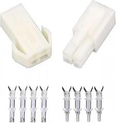 10 Sets/Kits EL-4P Small Electronic Connector 4.5mm Spacing, Multipole Connectors Male And Female Plug+terminals(2x2 4P)