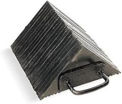 Wheel Chock, Black, Laminated Rubber