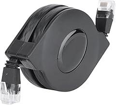 New Adjustable Retractable CAT6 RJ45 LAN Network Cable Cord Black (2m) New 2026 High for Reliable Electronic Component, Precision, Stable Performance