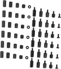 180pcs Nylon Standoff Assortment Kit with Screws and Nuts for PCB Electronics and Automotive Applications Includes Single Double Standoffs for Versatile Use