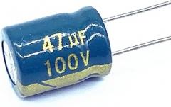 Aluminum electrolytic Capacitor high Frequency Low impedance 100v 47UF Size 8 * 12 47UF 10pcs