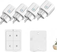 Electrical Socket Wirreless Controller Control Plug 220V 16A EU FR Standard Outlets No Drilling No Pipe for Light Fan ON Off New 2026 High for Reliable Electronic Component