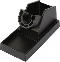 Aluminum Alloy Soldering Iron Stand Heavy Duty Heat Stable Holder for Electronics Repair and DIY Projects Black Durable Tool with High Heat Dissipation