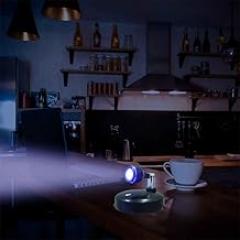 One Set of LED Ambient spotlights, a Wire-Free Remote-Controlled Projector, Suitable for Galleries, Restaurants, Bars, and Display Cases.