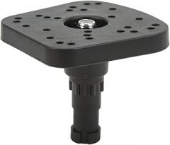 Fish Finder Mount Base, 360 Degree Rotating Fish Finder Holder Removable Boat Electronic Mount with Premium ABS and Metal Material for Canoe Kayak Fishing