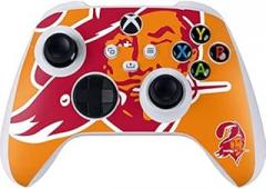 Skinit Decal Gaming Skin Compatible with Xbox Series S Controller - Officially Licensed NFL Tampa Bay Buccaneers Retro Logo Design