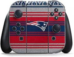 Skinit Decal Gaming Skin Compatible with Nintendo Switch Joy Con Controller - Officially Licensed NFL New England Patriots Trailblazer Design