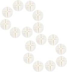 20pcs Modular Organizer Cube Connectors Easy to Install Abs Plastic Clasp Clips for Storage Shelving and Closet Systems White for DIY