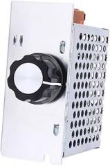 4000W Voltage Regulator Controller Electronic Thermostat for Precise Motor Control Heat Resistant Design Silver Finish