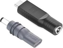 PD20V Charging Adapter DC5521 to Type C Power Cable Adapter for Gaming Devices and Electronics Lightweighted Office Power Supply