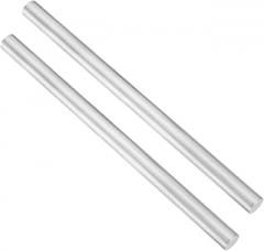 #US 2pcs Aluminum Solid Round Rod Lathe Bar 15mm X 250mm for DIY Craft Tool