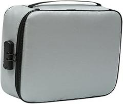 VILLCASE Fireproof Document Bag with Lock Multi-Purpose File Storage Case for Important Papers Certificates and Electronics Capacity Travel Organizer Grey