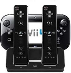 3 in 1 Charger Dock Charging Station Base for Wii U Gamepad Charger Stand wii u Gamepad Charger Cradle WII U Gamepad Power Stand wii u Charging Dock