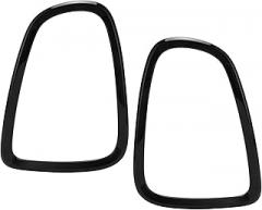 Tail Light Cover Trim,Tail Lamp Trim Bezel,2 Pcs Rear Lamps Frame Rings Bezel Stickers Guard for Cooper R56 R57 R58 R59 2007‑2014 (Black)