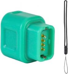 Electronic Rear Derailleur Charger Converter, Type-C to 4-Pin Adapter for DI2 12-Speed Systems (R8170/R9270/RX825), with Lanyard, Dark Green（Dark Green）